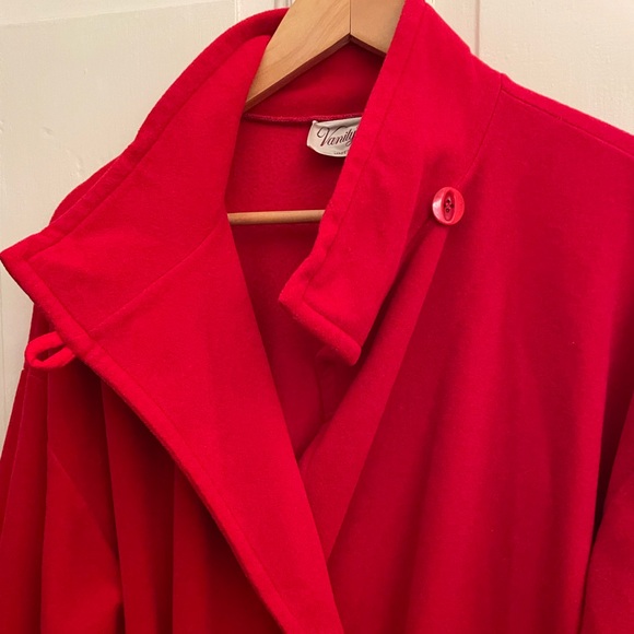 VTG dramatic Vanity Fair red robe medium - Picture 4 of 8
